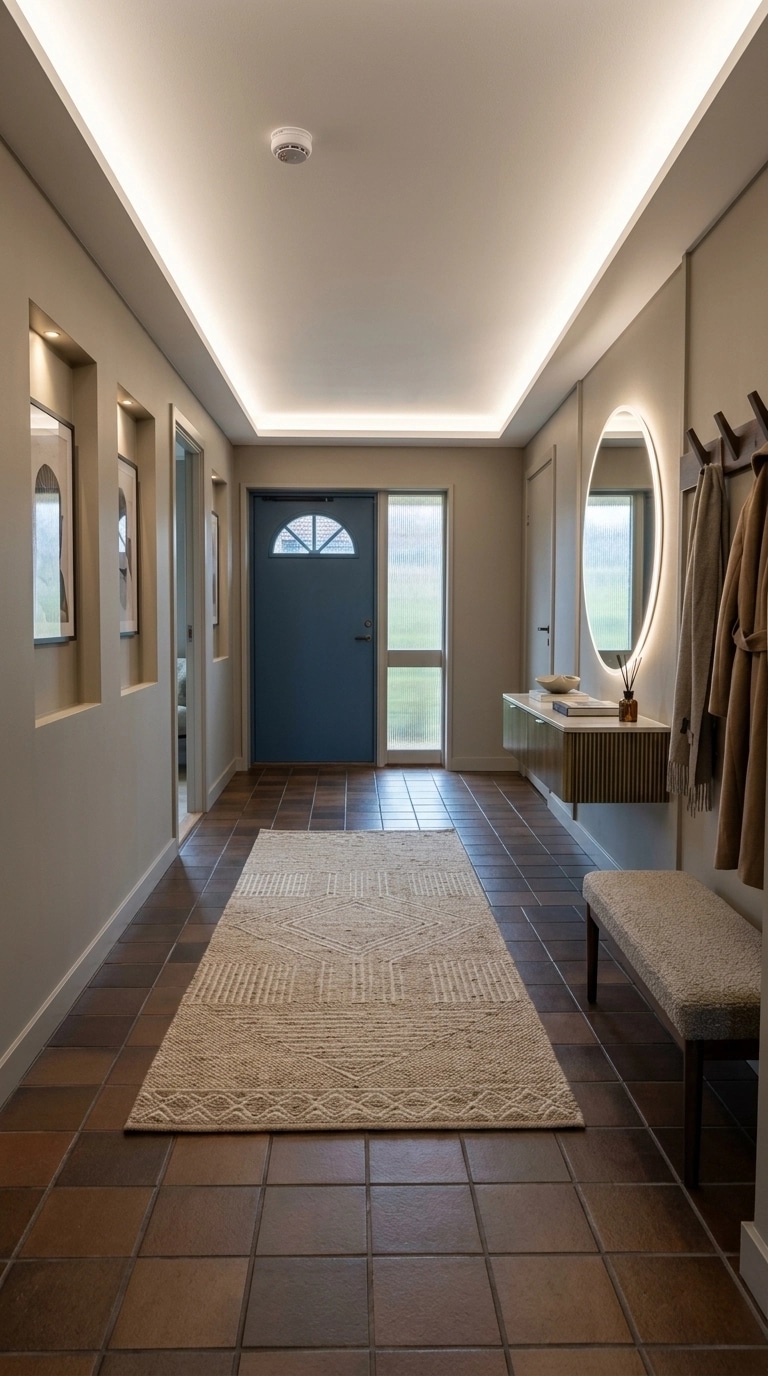 Hallway interior in Contemporary style — photo by GenRoom AI