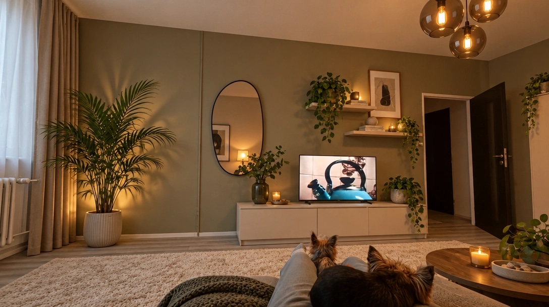 Interior design in Minimalism style — Living Room by GenRoom AI