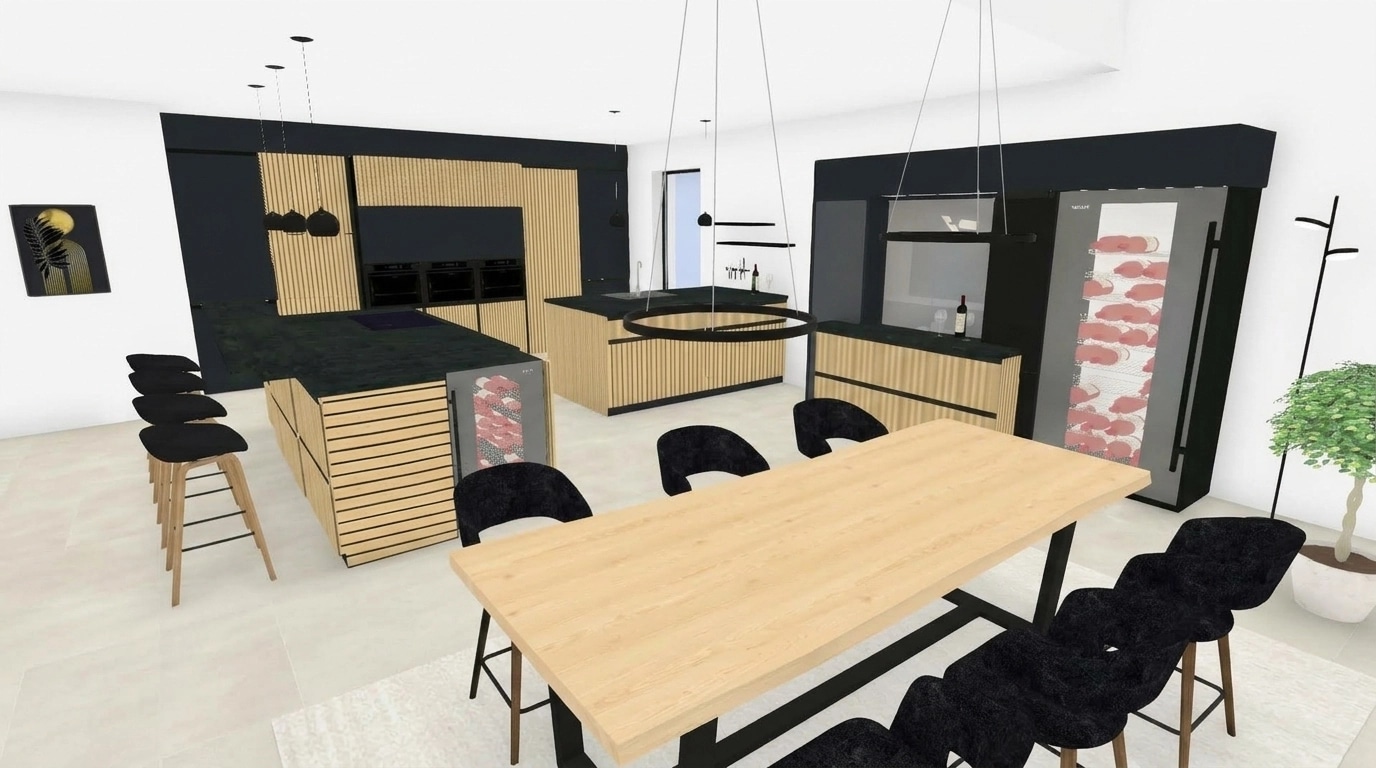 Kitchen interior in no_style style — photo by GenRoom AI