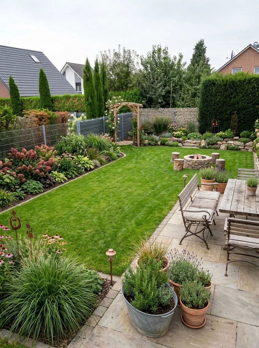 Country Rustic Garden Yard design — yard photo by GenRoom AI