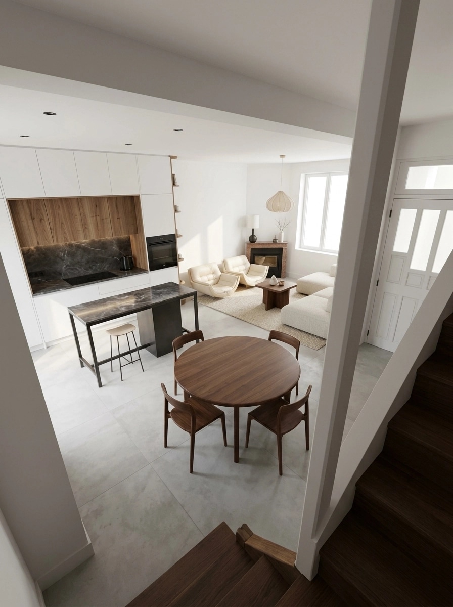Minimalism Living Room design — interior photo by GenRoom AI