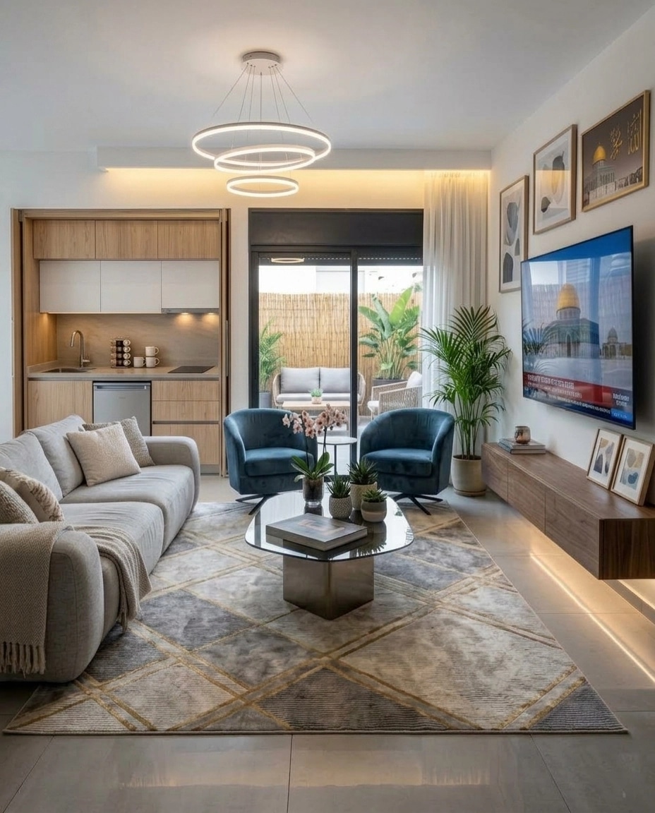 Interior design in Contemporary style — Living Room by GenRoom AI