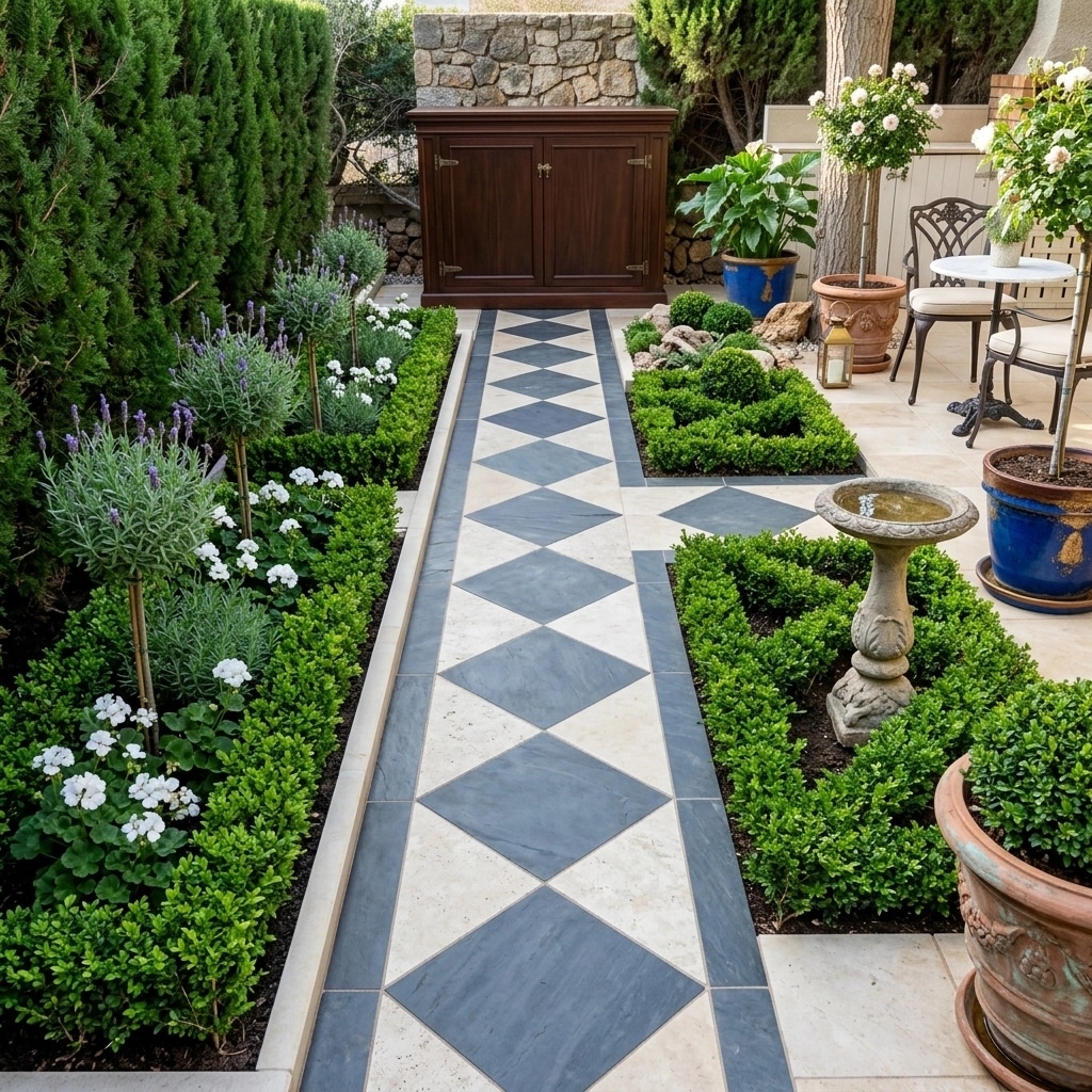 Classic Garden Jardin design — yard photo by GenRoom AI