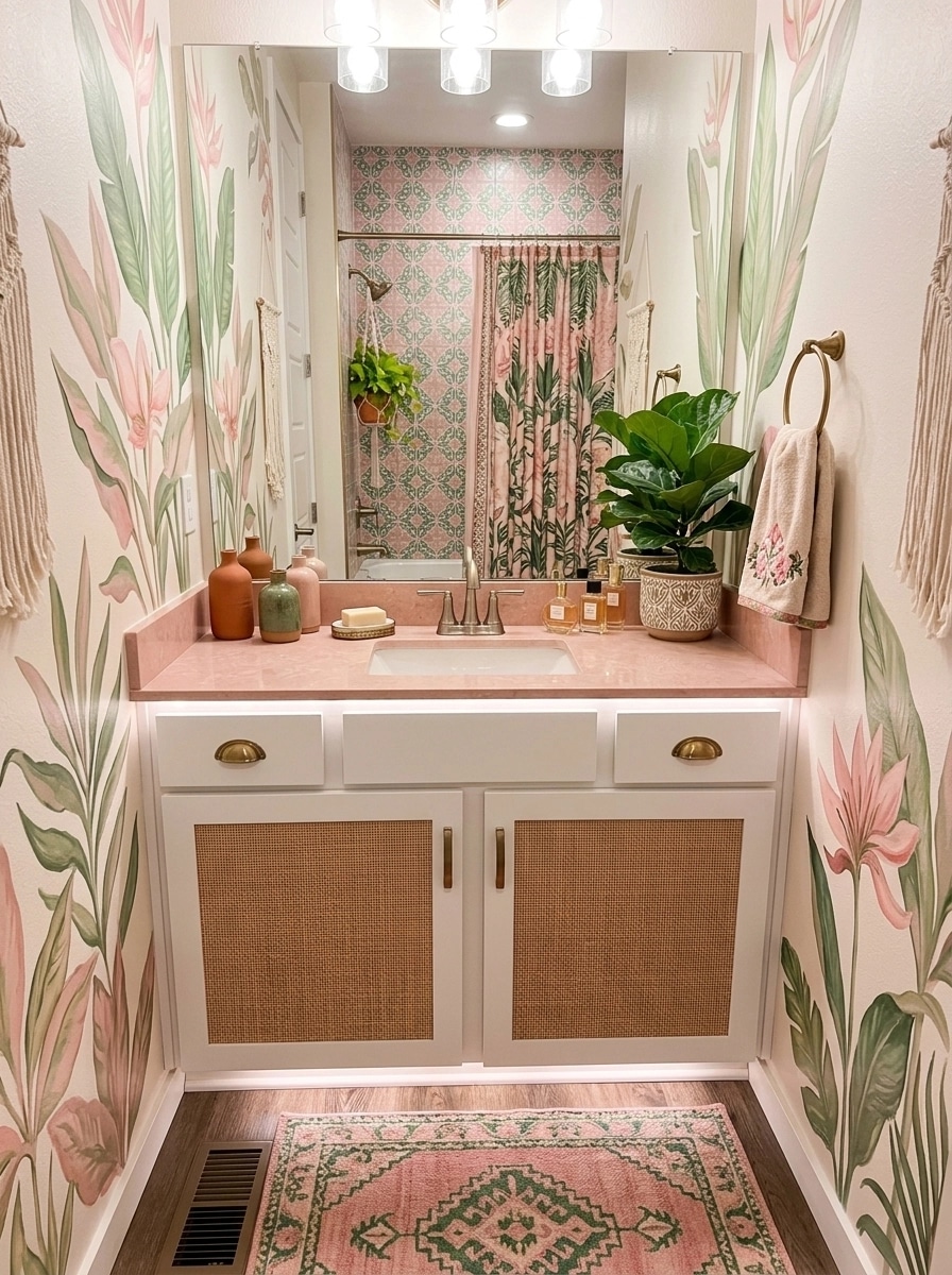 Interior design in Bohemian style — Bathroom by GenRoom AI
