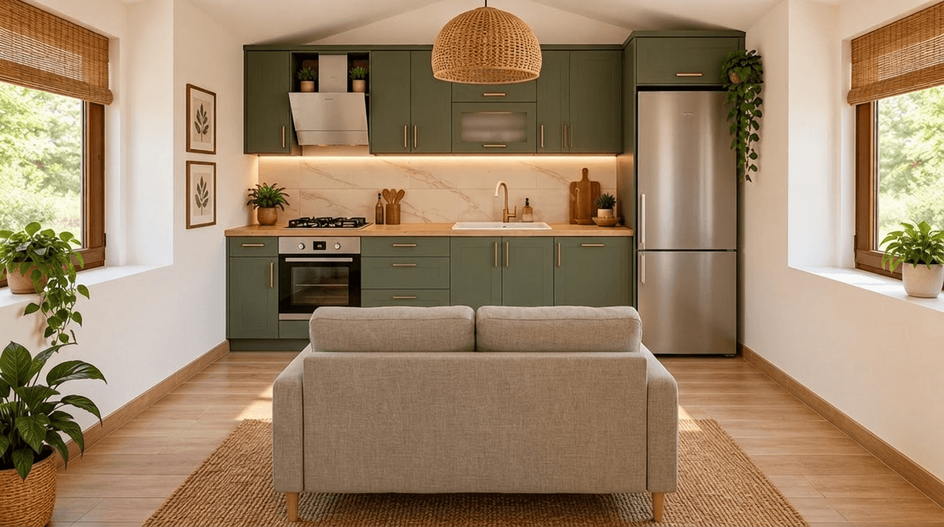 Kitchen interior in no_style style — photo by GenRoom AI