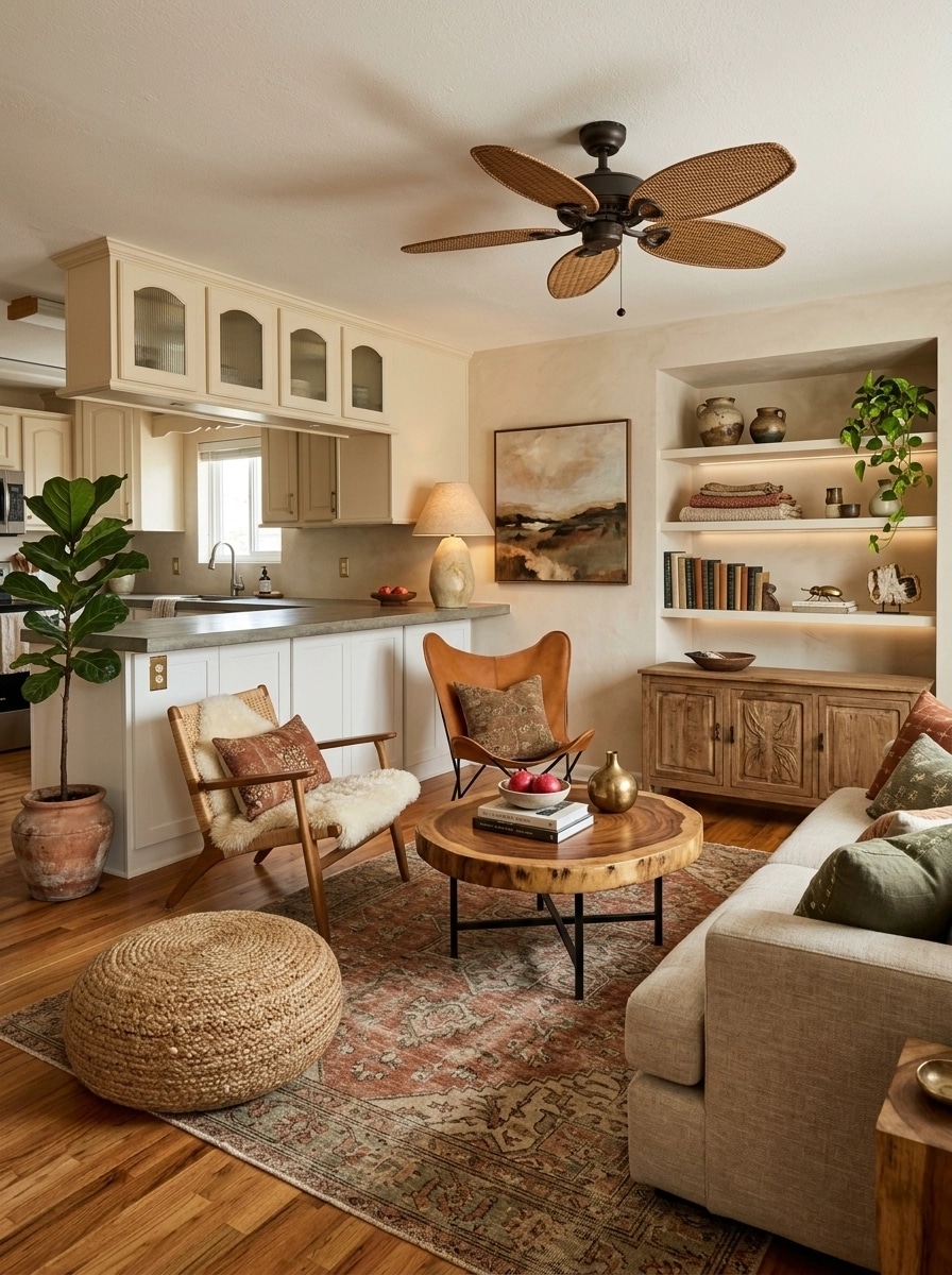 Modern Farmhouse Living Room design — interior photo by GenRoom AI
