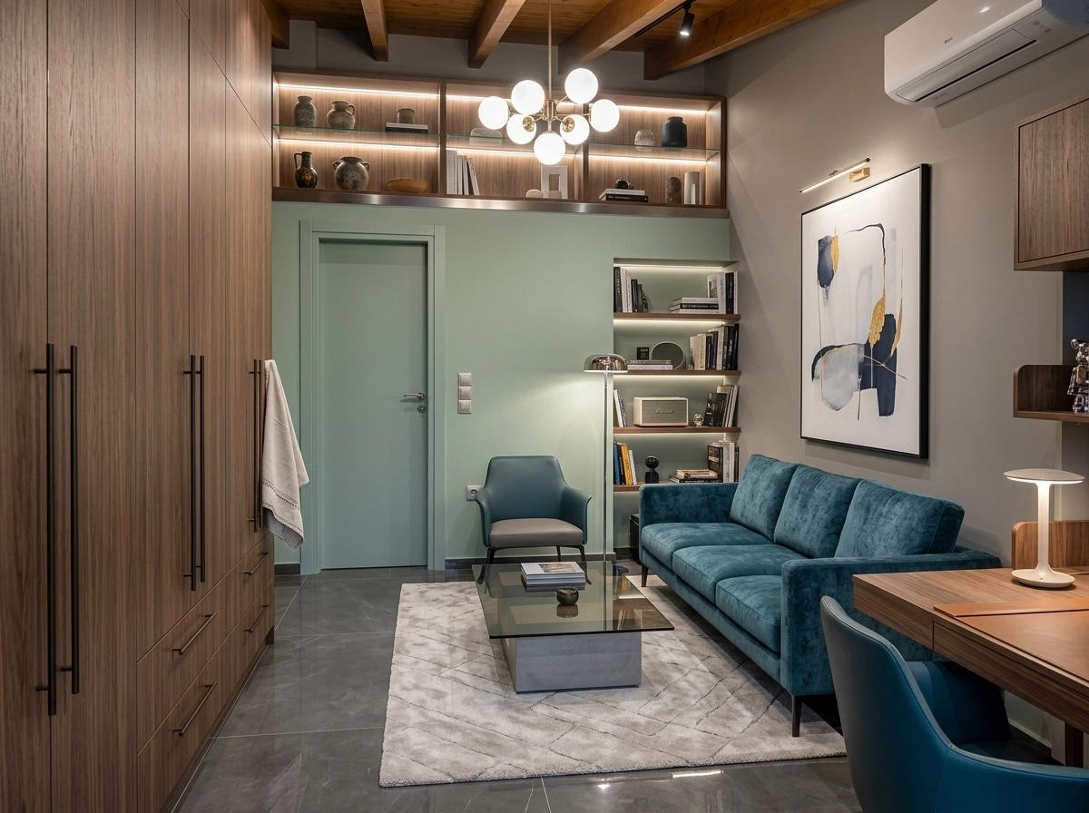 Interior design in Contemporary style — Living Room by GenRoom AI
