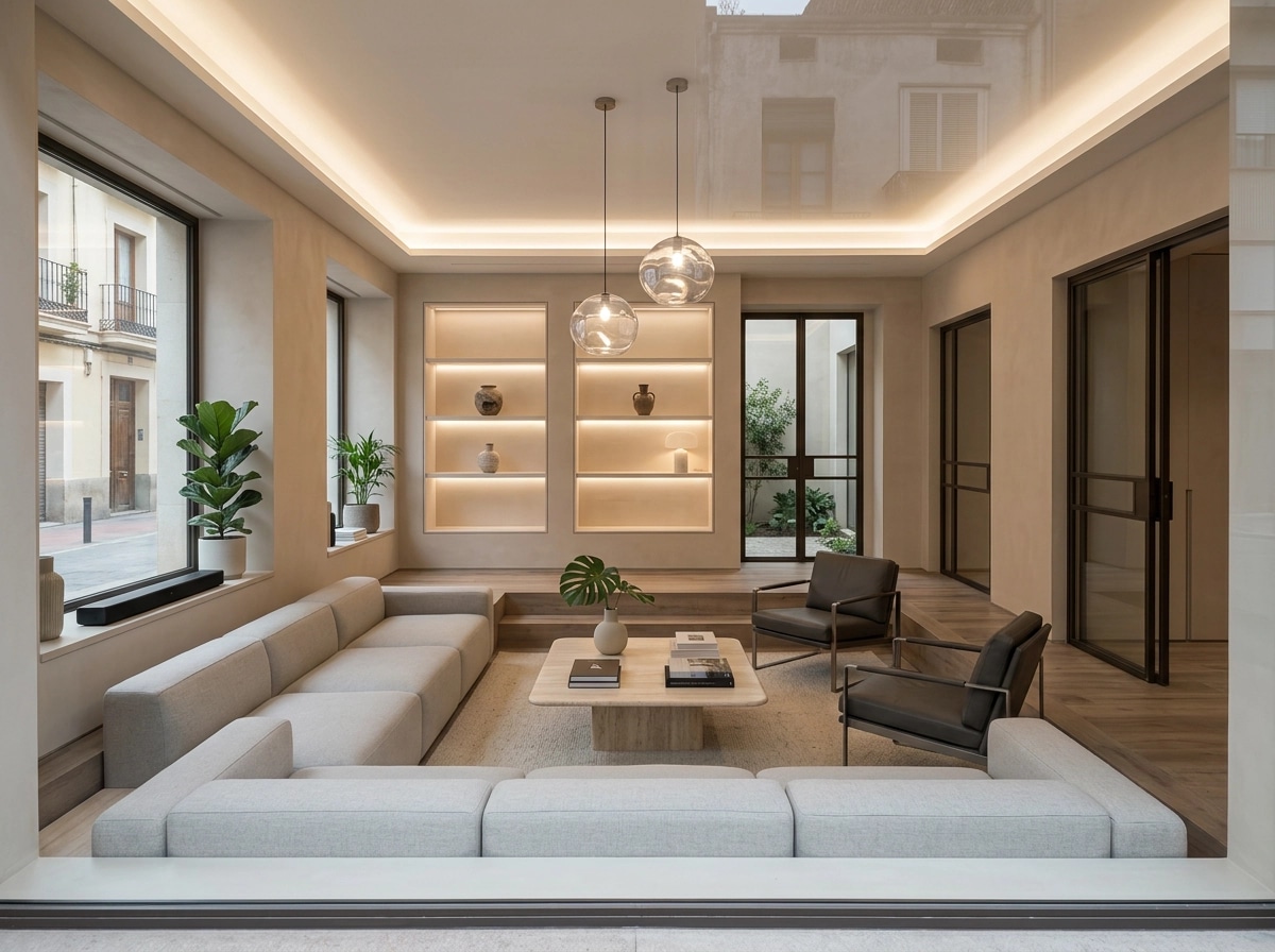 Minimalism Living Room design — interior photo by GenRoom AI