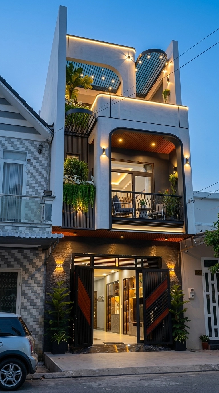 Contemporary Facade Facade design — facade photo by GenRoom AI