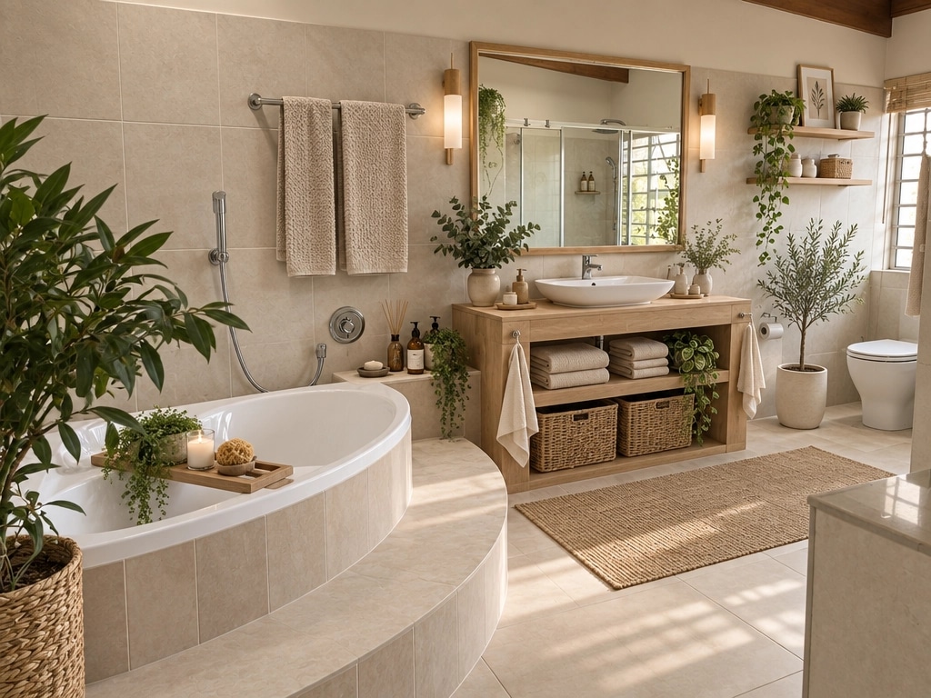 Scandinavian Bathroom design — interior photo by GenRoom AI