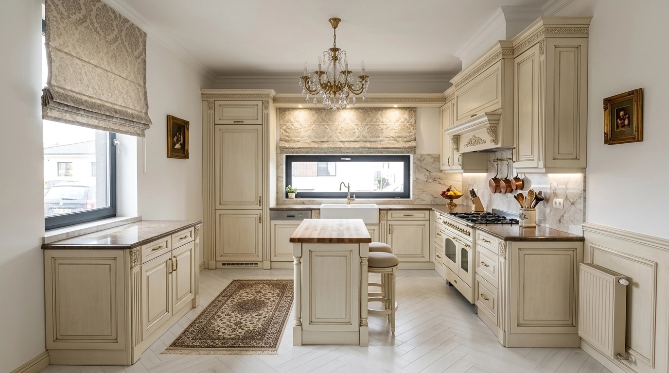 Classic Mutfak design — interior photo by GenRoom AI