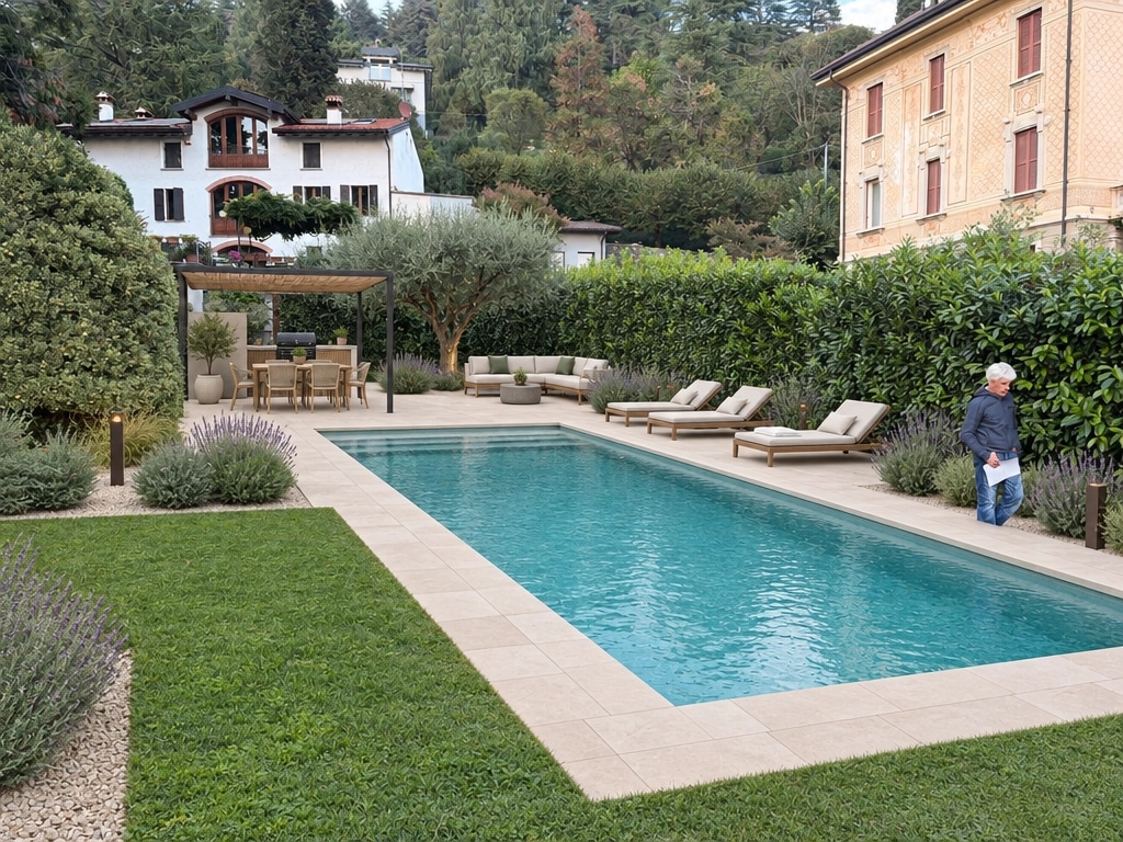 Landscape design in Minimalist Yard style — Yard by GenRoom AI