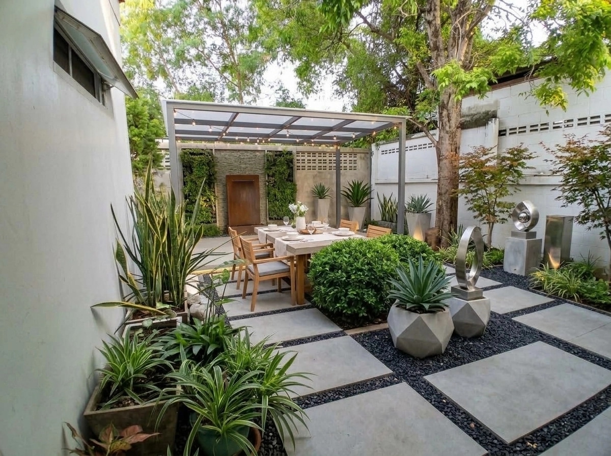 Contemporary Yard Yard design — yard photo by GenRoom AI