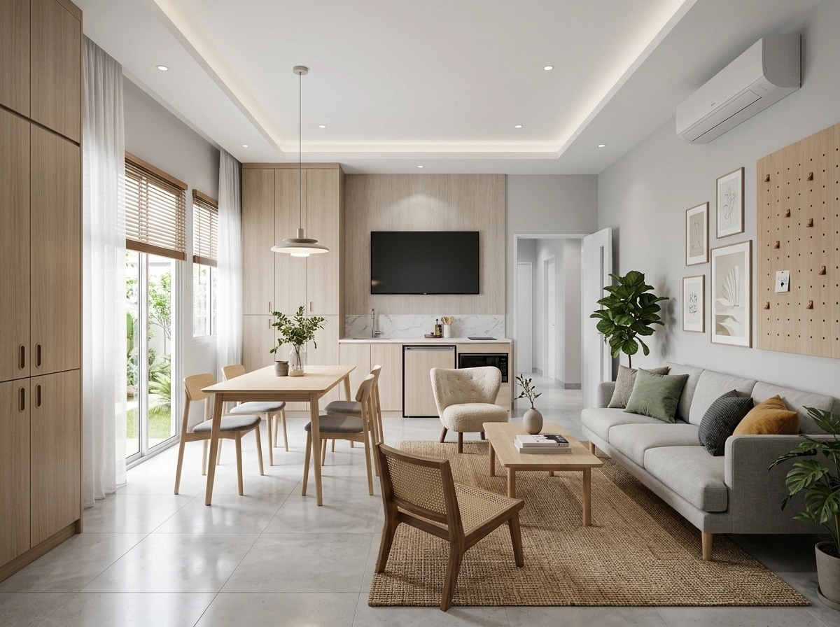 Scandinavian Living Room design — interior photo by GenRoom AI
