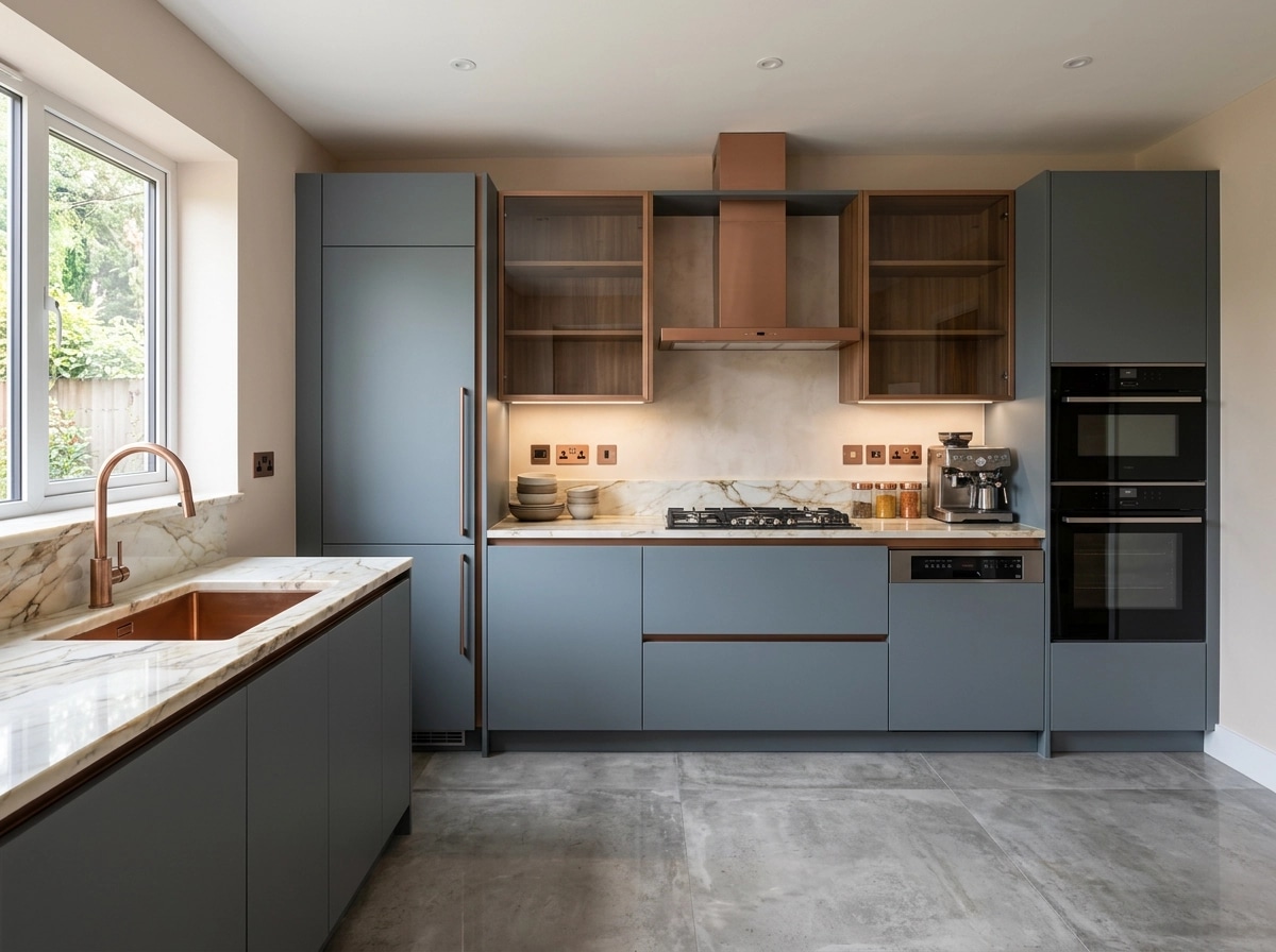 Kitchen interior in Contemporary style — photo by GenRoom AI