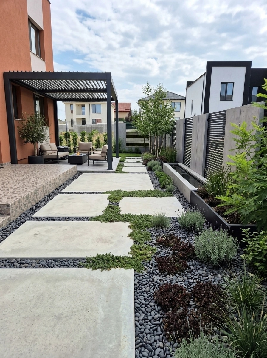 Landscape design in Minimalist Yard style — Yard by GenRoom AI