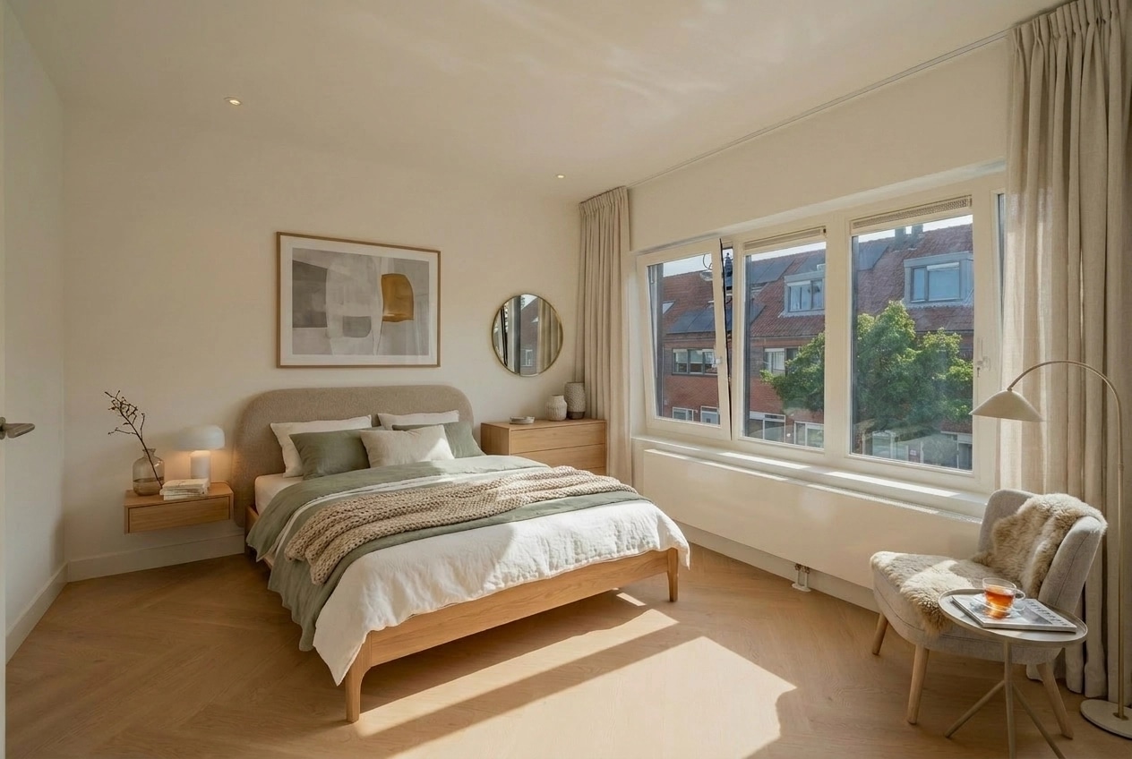 Interior design in Scandinavian style — Bedroom by GenRoom AI