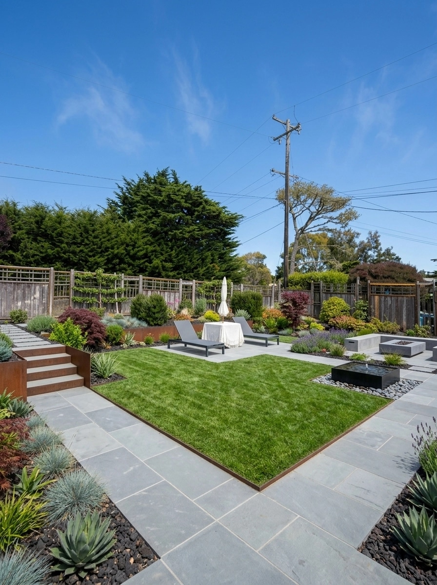 Landscape design in Contemporary Yard style — Yard by GenRoom AI