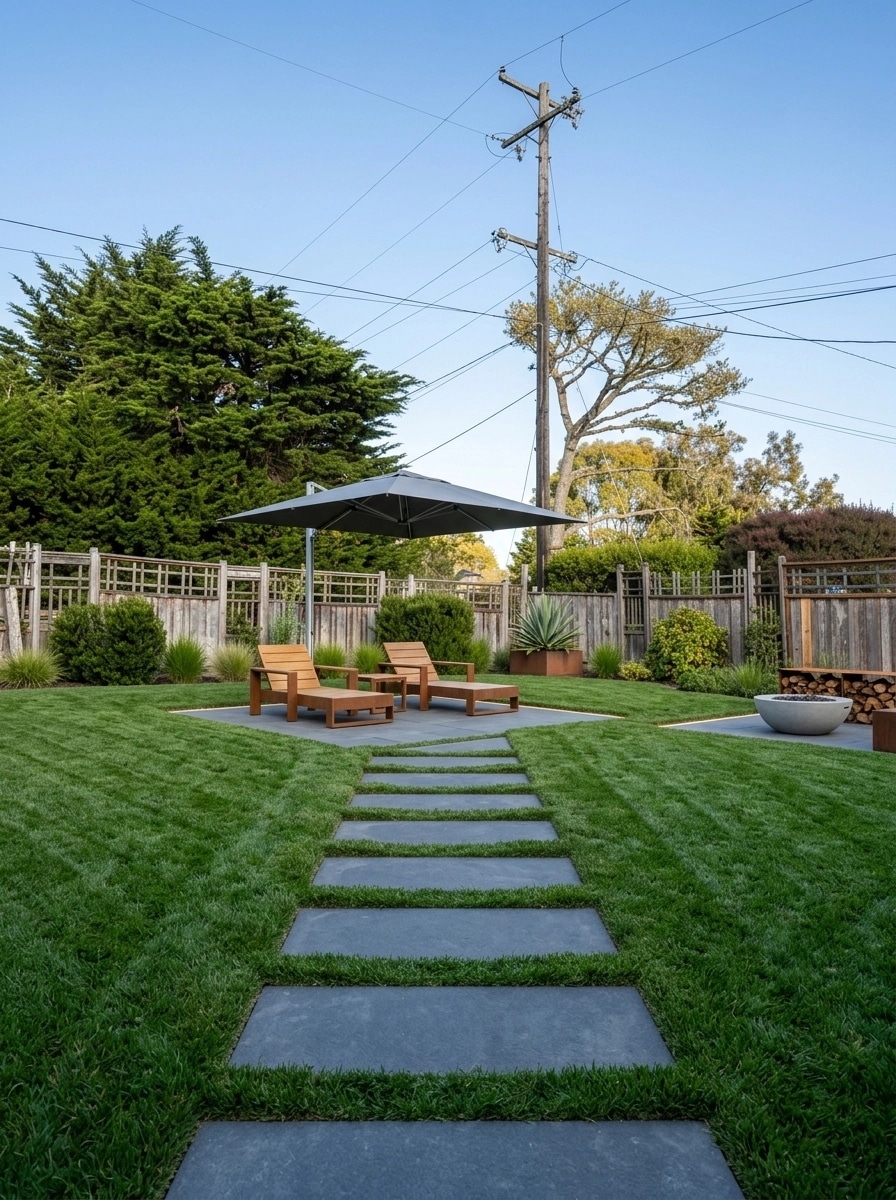 Diseño paisajístico en estilo Minimalist Yard — Jardín por GenRoom AI