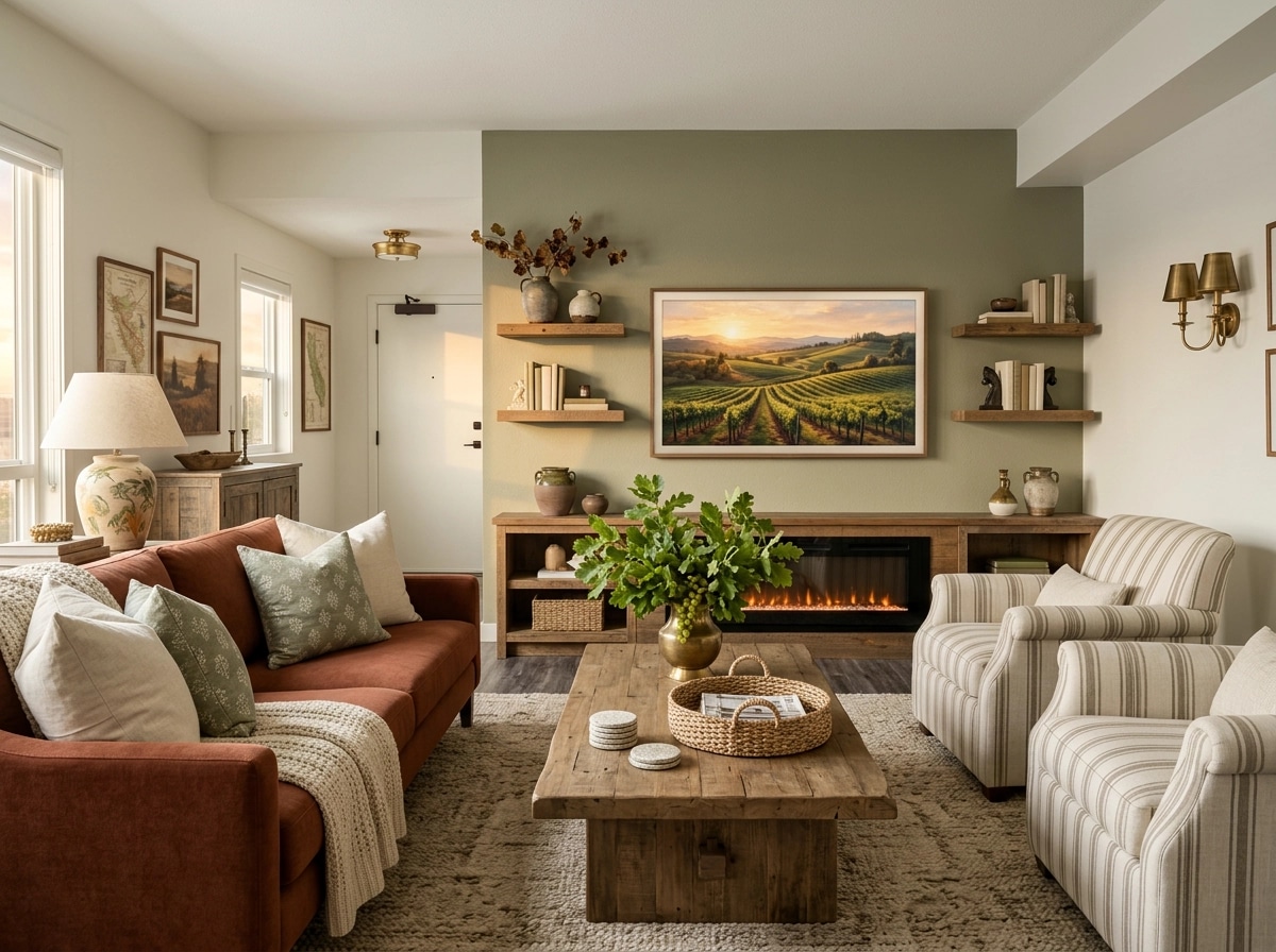 Interior design in Coastal / Hamptons style — Living Room by GenRoom AI
