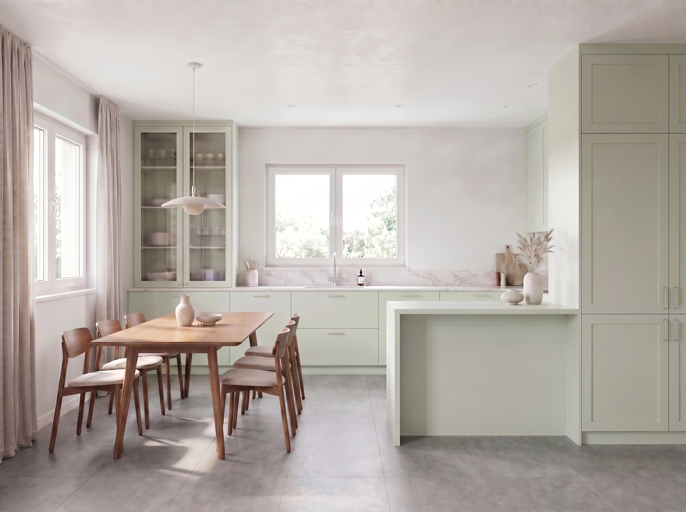 Interior design in Scandinavian style — Kitchen by GenRoom AI
