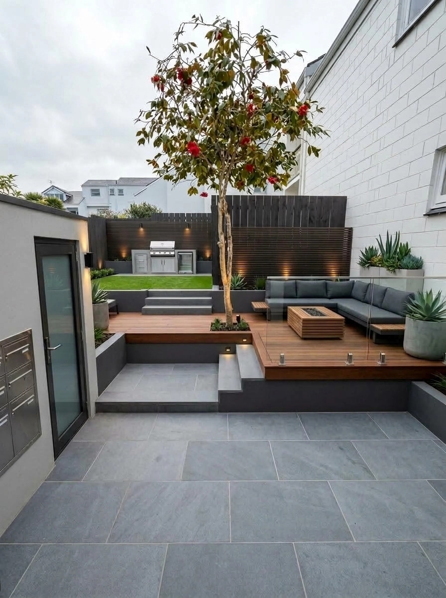 Landscape design in Contemporary Yard style — Yard by GenRoom AI