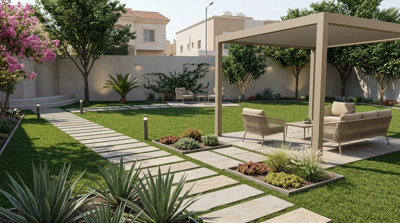 Landscape design in Minimalist Yard style — Yard by GenRoom AI
