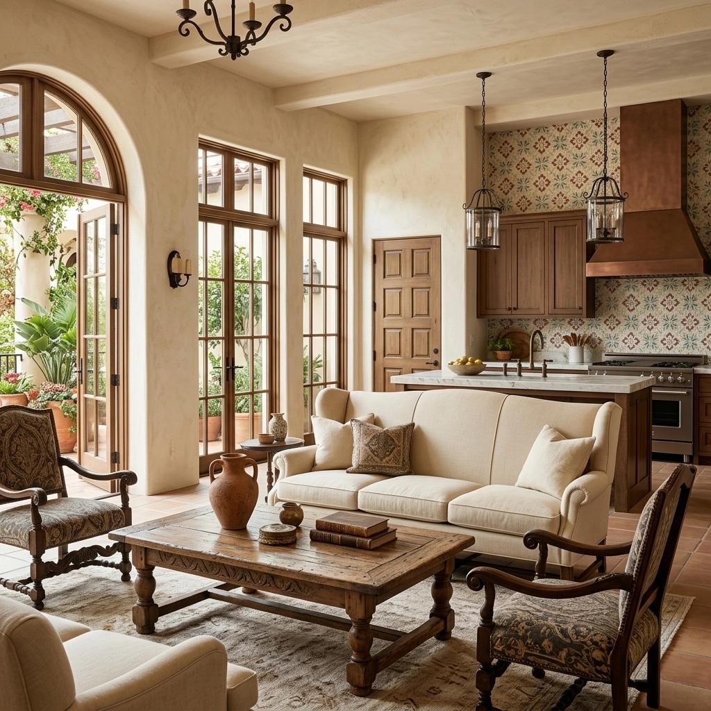 Interior design in Mediterranean style — Living Room by GenRoom AI