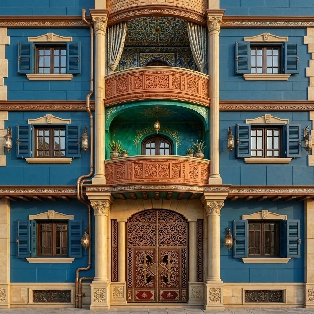Facade design in Eclectic Facade style — Facade by GenRoom AI