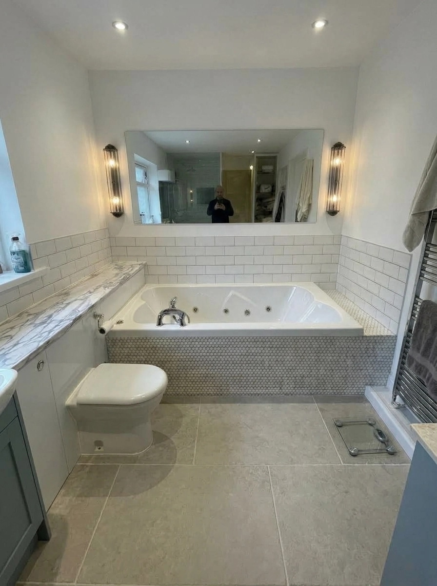 Bathroom interior in no_style style — photo by GenRoom AI