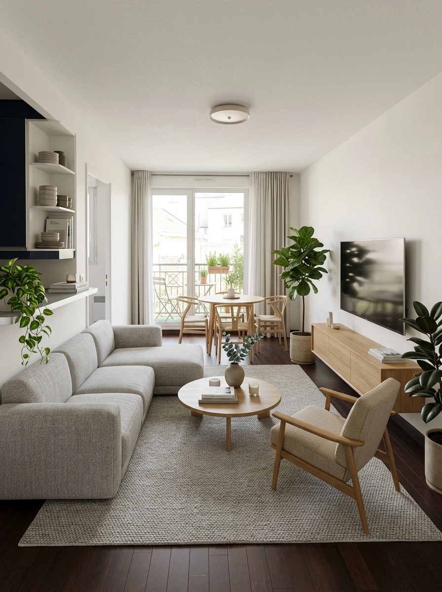 Scandinavian Living Room design — interior photo by GenRoom AI