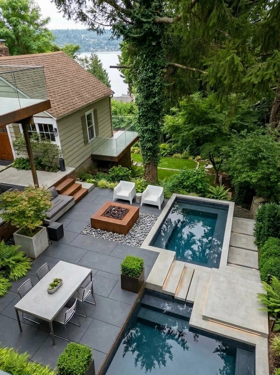 Landscape design in Minimalist Yard style — Yard by GenRoom AI