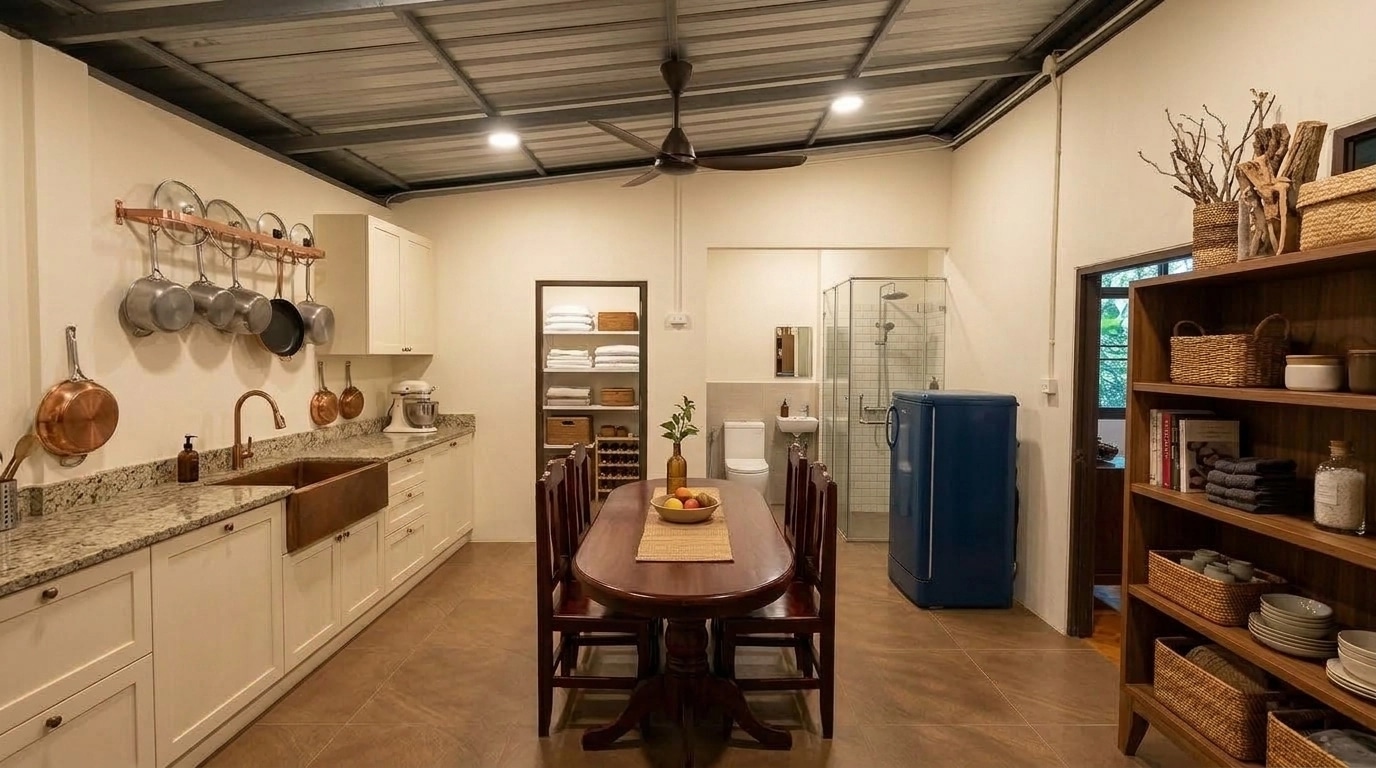 Kitchen interior in no_style style — photo by GenRoom AI