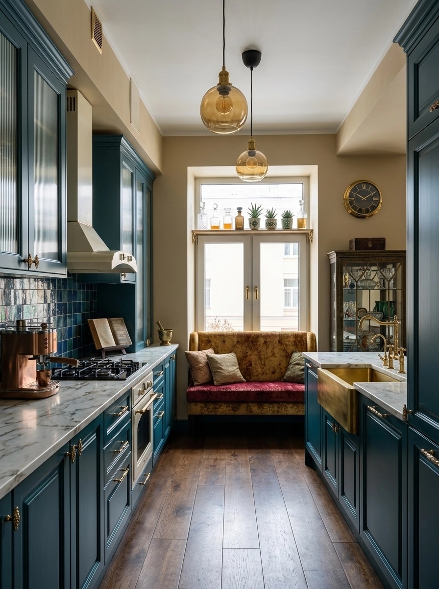 Kitchen interior in Eclectic style — photo by GenRoom AI