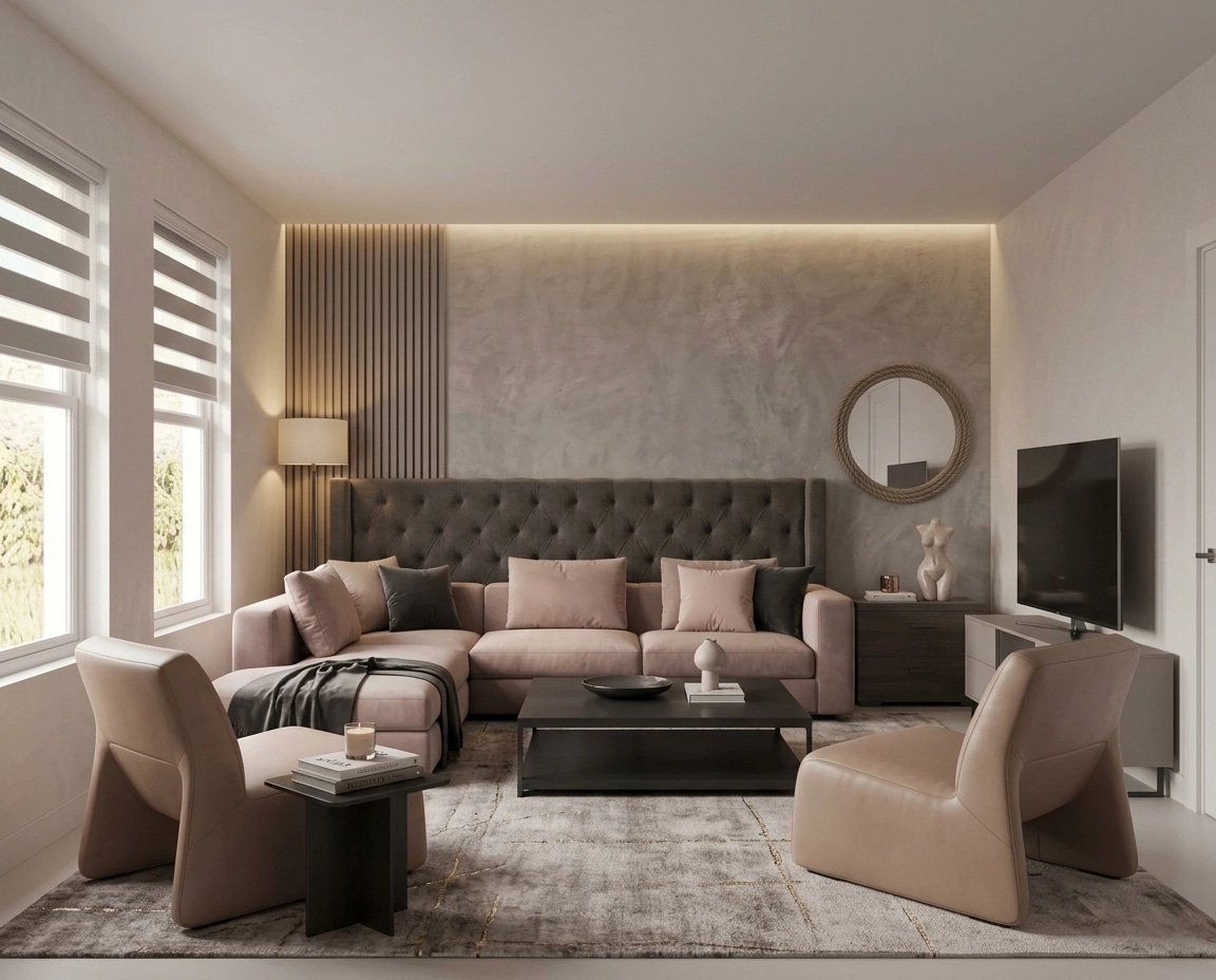 Minimalism Living Room design — interior photo by GenRoom AI