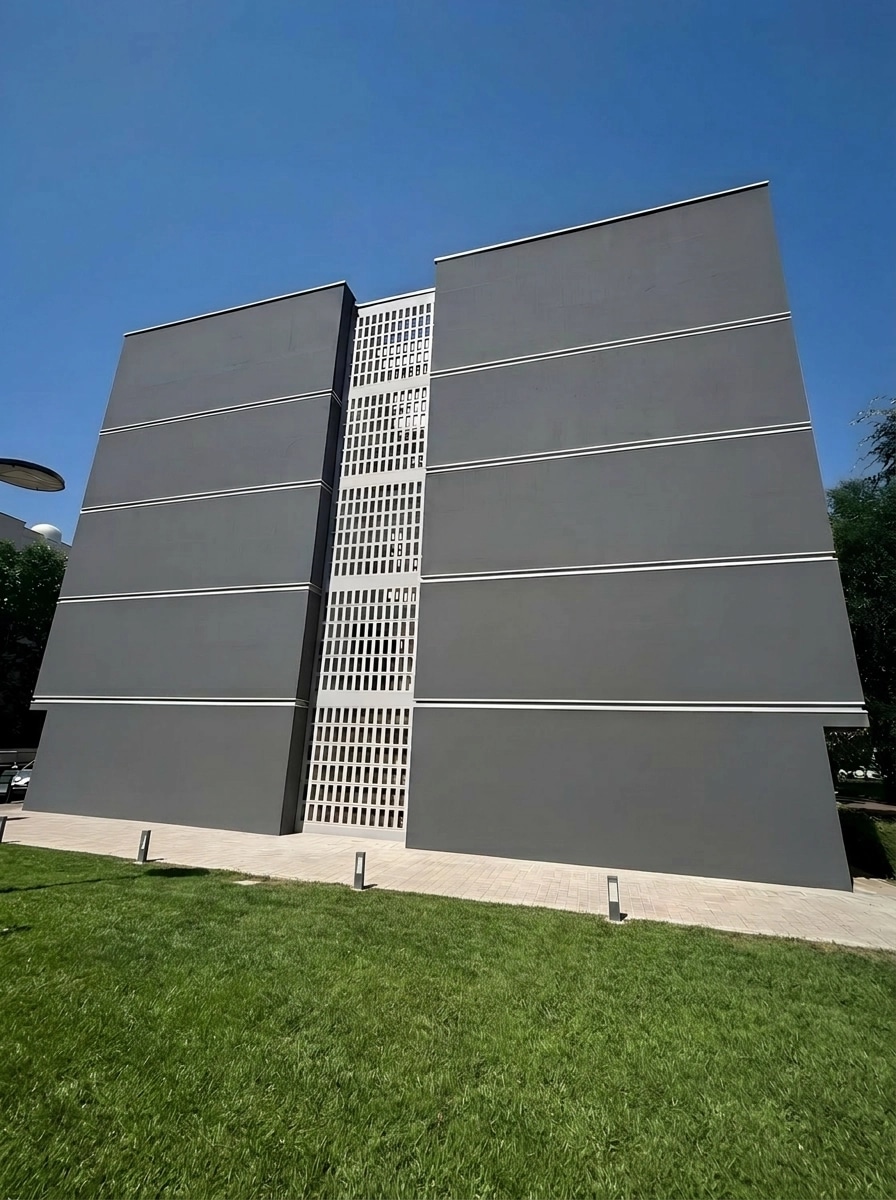 Facade design in Minimalist Facade style — photo by GenRoom AI