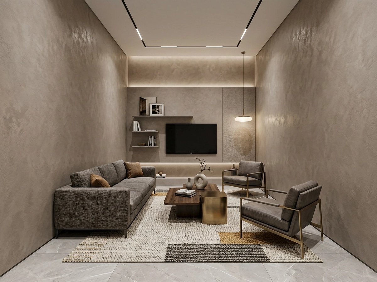 Interior design in Contemporary style — Living Room by GenRoom AI