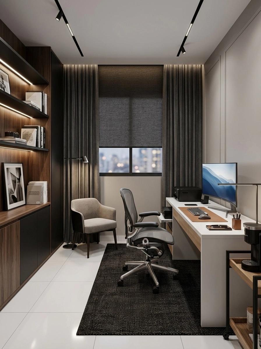 Office interior in Contemporary style — photo by GenRoom AI