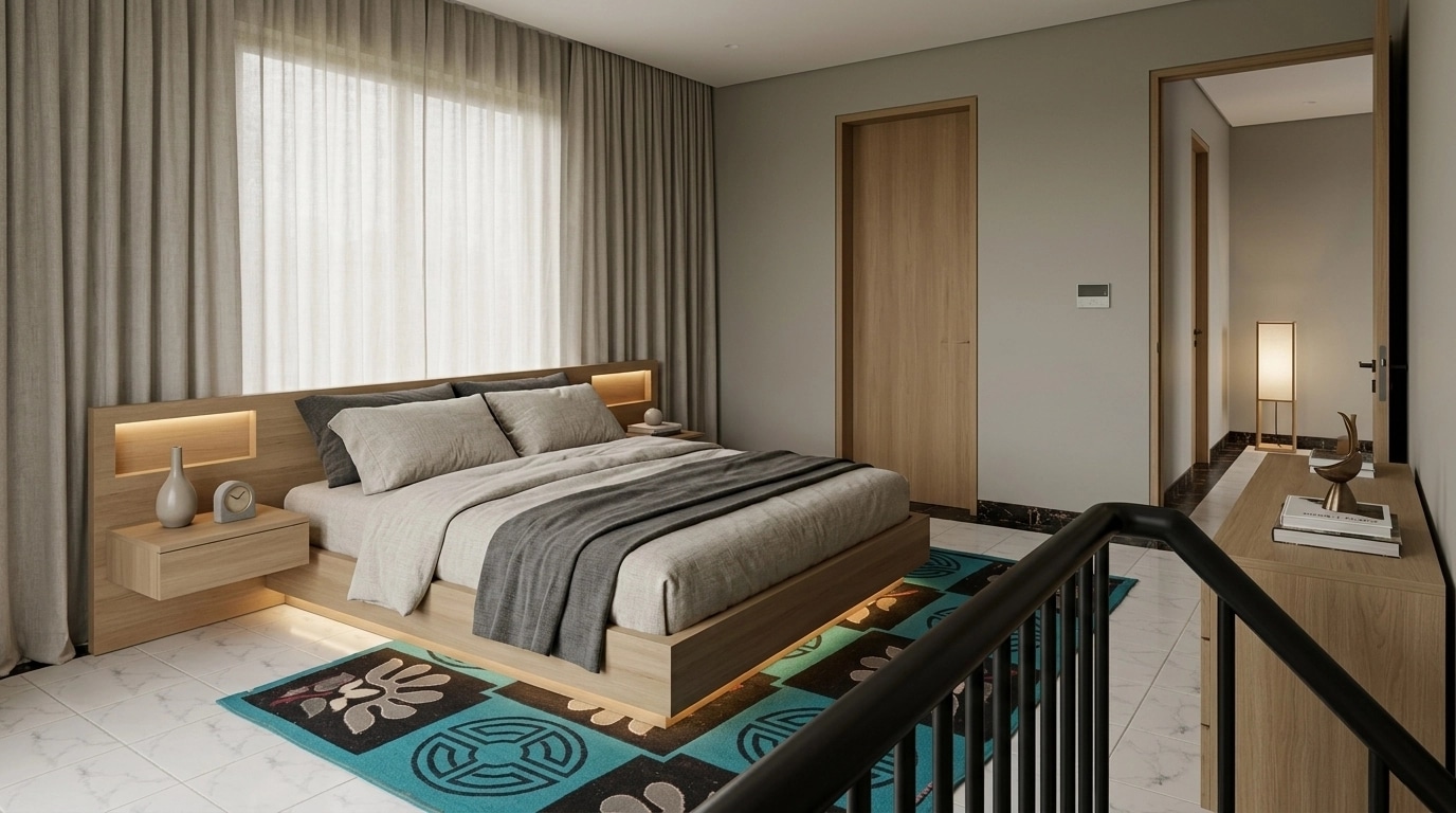 Minimalism Bedroom design — interior photo by GenRoom AI