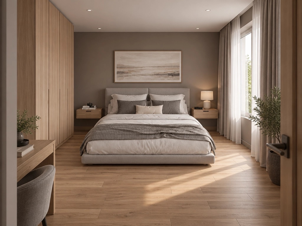 Contemporary Bedroom design — interior photo by GenRoom AI