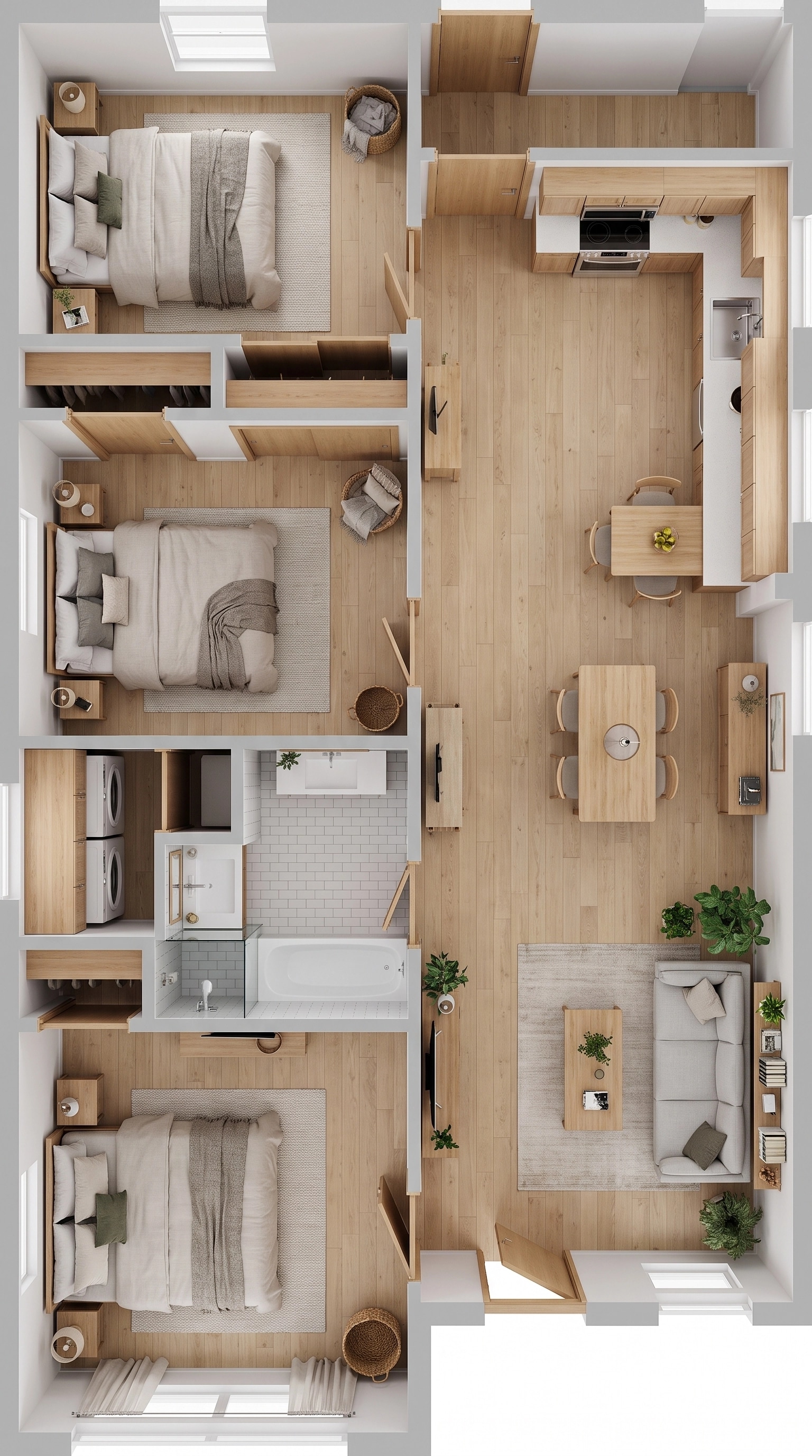 Scandinavian Living Room design — interior photo by GenRoom AI