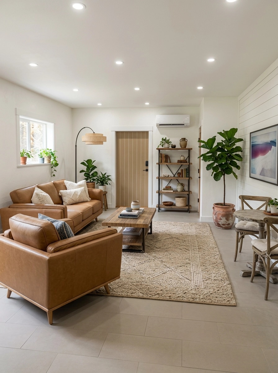 Modern Farmhouse Living Room design — interior photo by GenRoom AI