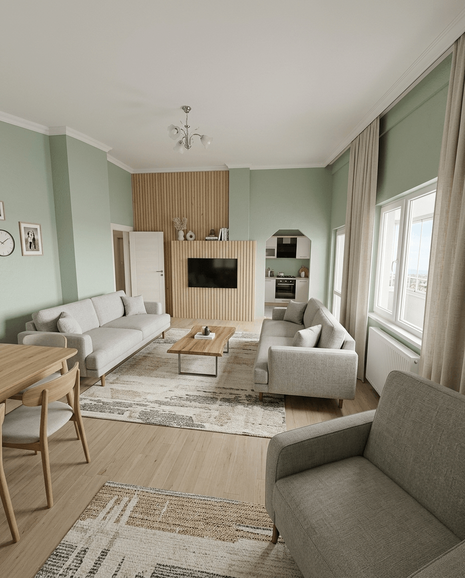 Interior design in Contemporary style — Living Room by GenRoom AI