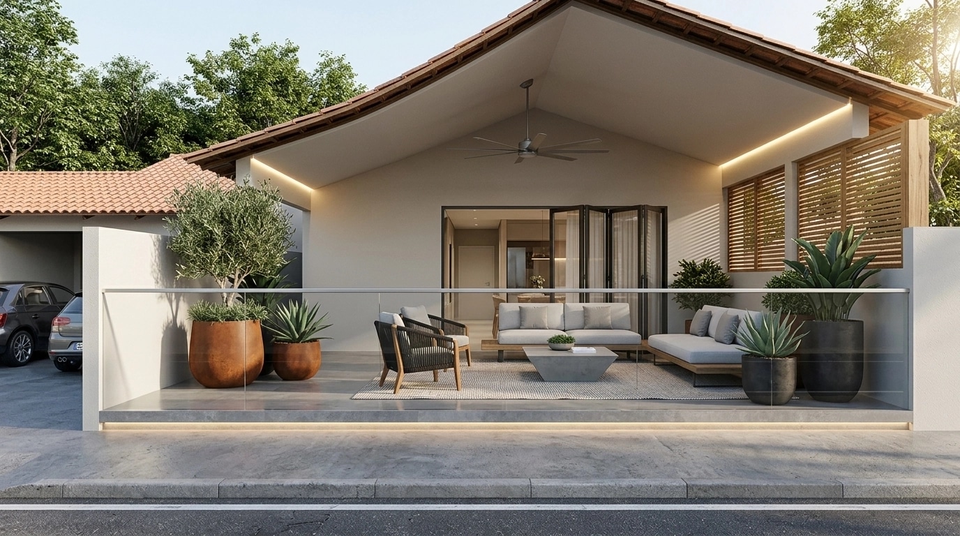 Interior design in Contemporary style — balcony by GenRoom AI