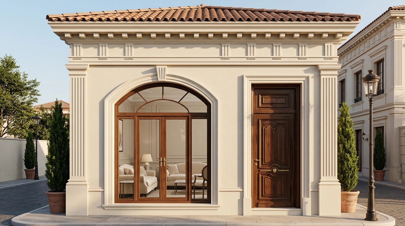 Facade design in Neoclassic Facade style — Facade by GenRoom AI
