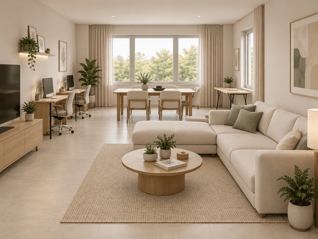 Interior design in Minimalism style — Living Room by GenRoom AI