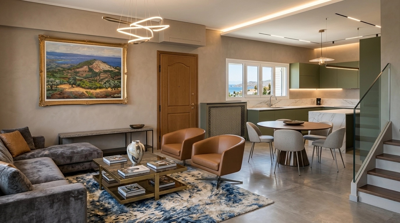 Interior design in Contemporary style — Living Room by GenRoom AI
