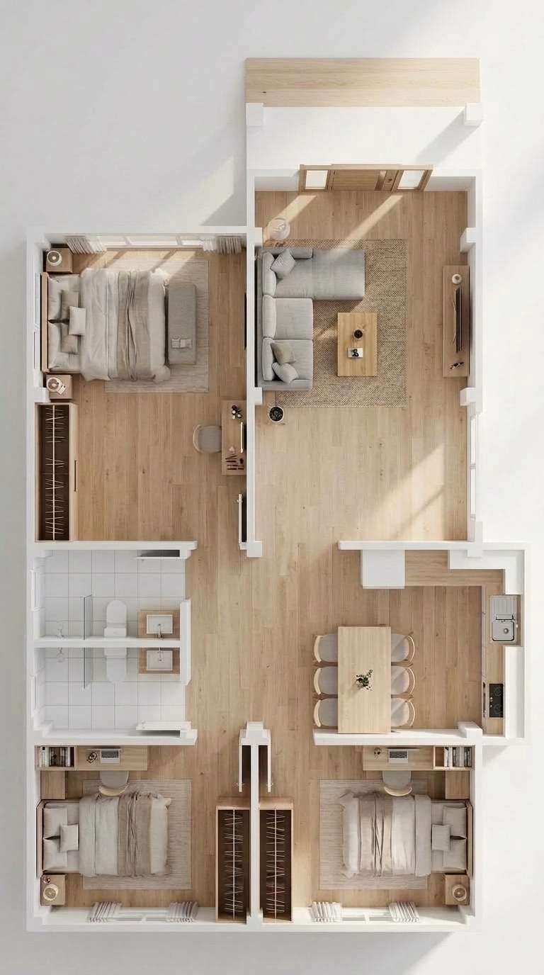 Scandinavian Living Room design — interior photo by GenRoom AI