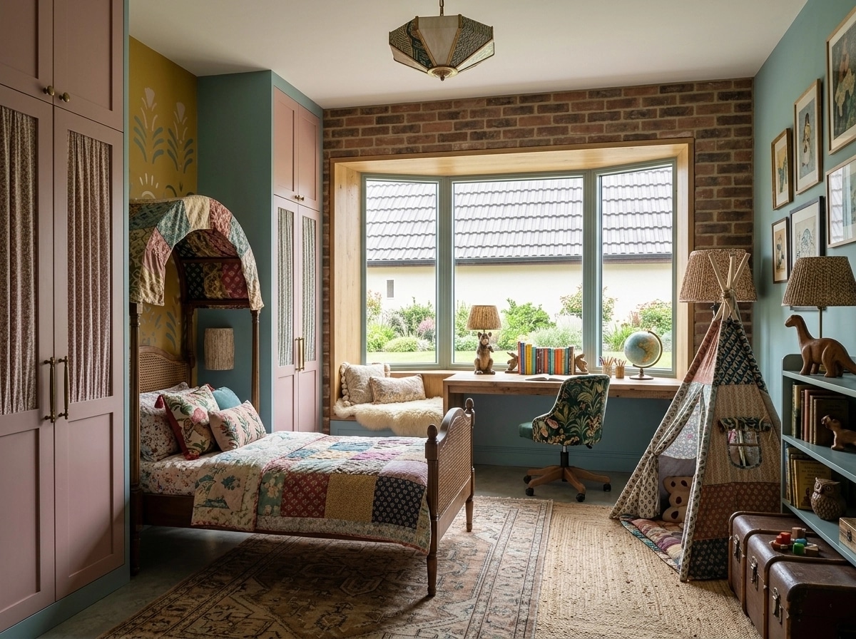 Interior design in Eclectic style — Kids Room by GenRoom AI