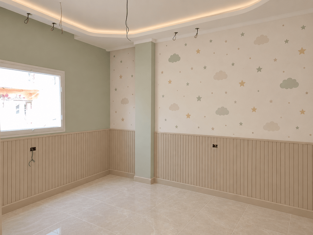Minimalism Kids Room design — interior photo by GenRoom AI